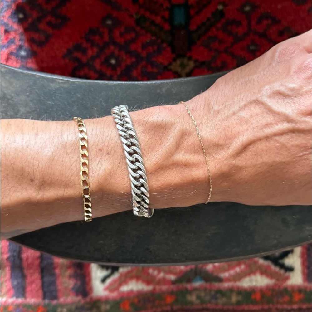 Vintage Silver Chain Bracelet